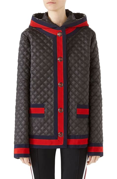 gucci parachute caban|Gucci Coats and Jackets for Women .